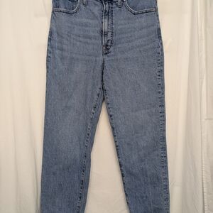 Madewell High Rise Straight Leg Jeans Size 30 Blue Denim